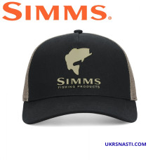 Кепка Simms Double Haul Trucker Stone Black